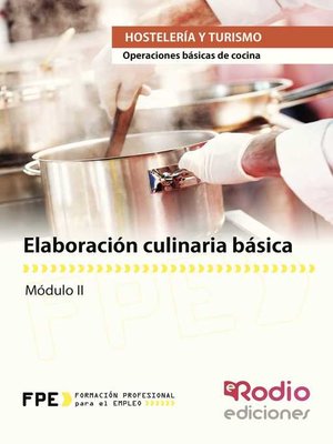 cover image of Elaboración culinaria básica. Operaciones básicas de cocina